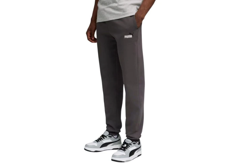 Puma Essentials 2 Color No.1 Logo Ανδρικό Παντελόνι Φόρμας Γκρι Σκούρο