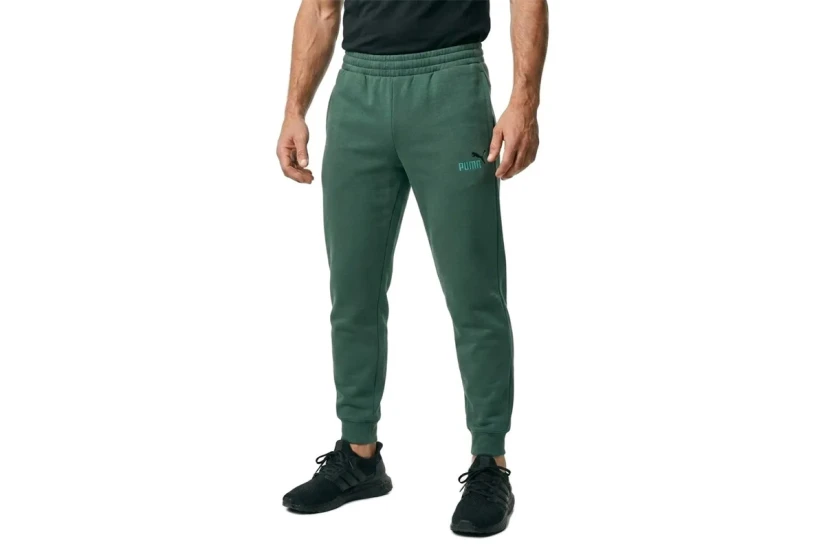 Puma Essentials 2 Color No.1 Logo Ανδρικό Παντελόνι Φόρμας Κυπαρισσί