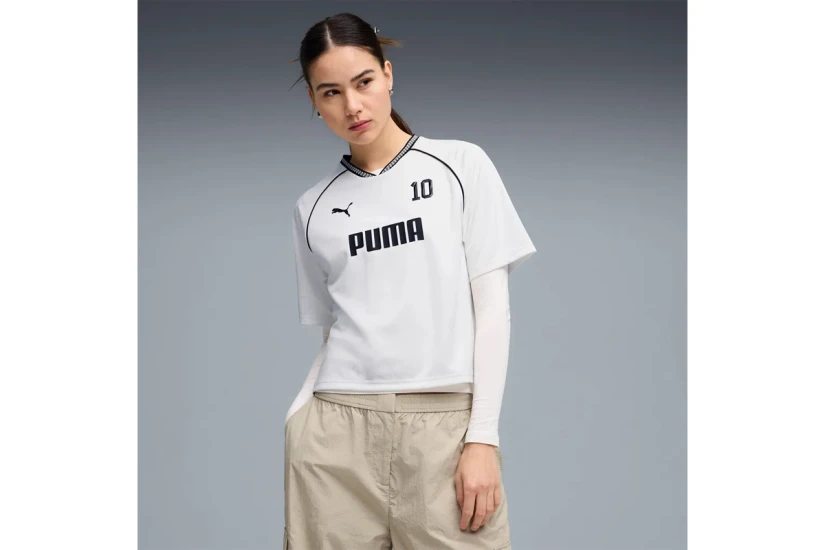 Puma Sport Relaxed Jersey Γυναικείο Κοντομάνικο T-Shirt Λευκό