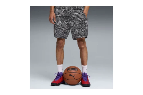 Puma Flag Foul All Over Print 15Cm Βερμούδα Μπασκετική Ανδρική (692277 01)