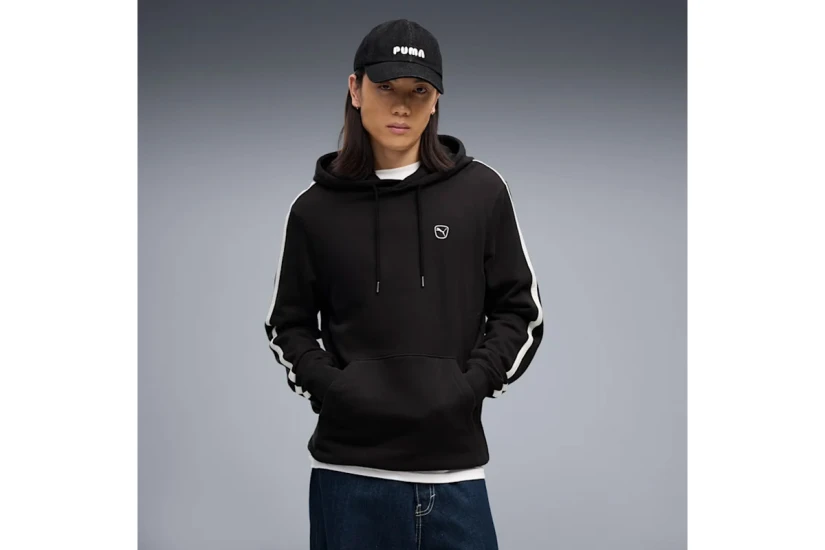 Puma Essentials Elevated Fleece Ανδρικό Φούτερ με Κουκούλα Μαύρο