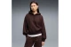 Puma Her Relaxed Fleece Γυναικείο Φούτερ με Κουκούλα Καφέ