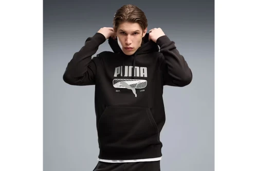 Puma Sport Logo Play Fleece Hoodie Ανδρικό (694606 01)