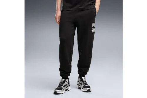 Puma Sport Logo Play Fleece Παντελόνι Φόρμας Ανδρικό (694707 01)