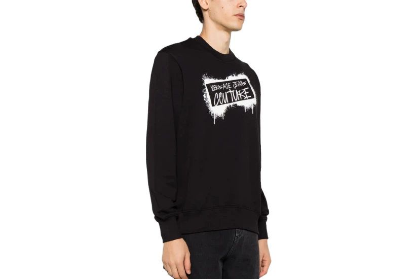 Versace R Logo Grafiti Μπλούζα Με Λαιμόκοψη Ανδρική (75GAIT15 CF01O 899)