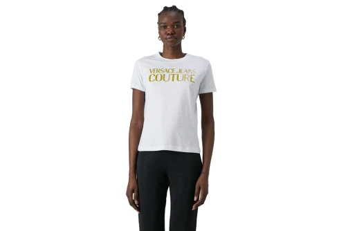 Versace R Logo Thick Foil T-Shirt Γυναικείο (76HAHT04 CJ00T G03)