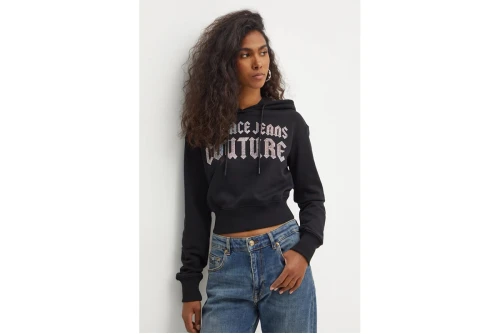 Versace Logo Goth Glitter Hoodie Γυναικείο (77HAIL00 CF00L 899)
