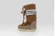 Moon Boot Icon Brown Nylon Γυναικείες Μπότες Χιονιού Καφέ, Λευκές