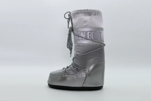 Moon Boot Icon Glance Silver Satin Μπότες Χιονιού (80D1401680 H001)