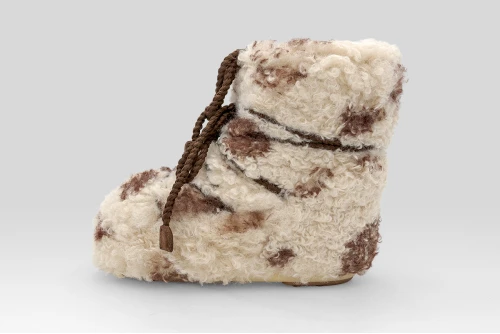 Moon Boot Icon Cow Print Low Curly Μπότες Χιονιού (80D1409690 MM04)