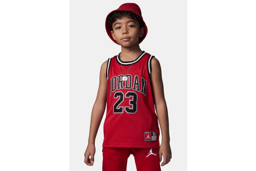Jordan 23 Παιδική Αμάνικη Μπλούζα Κόκκινη, Μαύρη, Λευκή