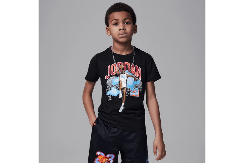Jordan Customized Air Βρεφικό - Παιδικό Κοντομάνικο T-Shirt Μαύρο