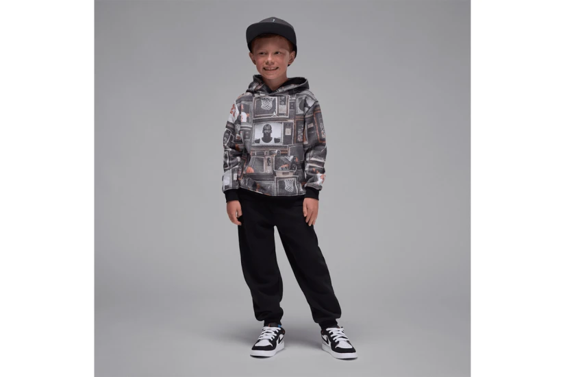 Jordan Brooklyn Fleece Παιδικό Σετ Φούτερ με Κουκούλα - Παντελόνι Φόρμας