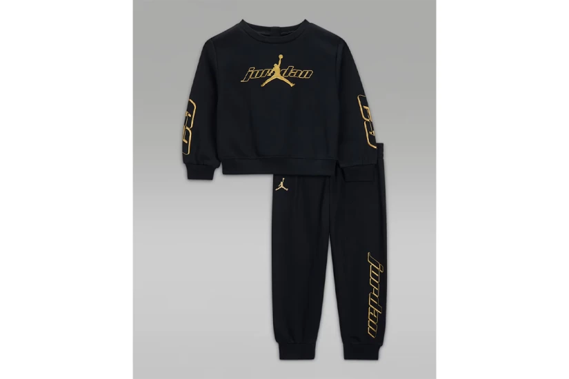 Jordan Mountainside Fleece Παιδικό Σετ Μακρυμάνικη Μπλούζα - Παντελόνι Φόρμας 
