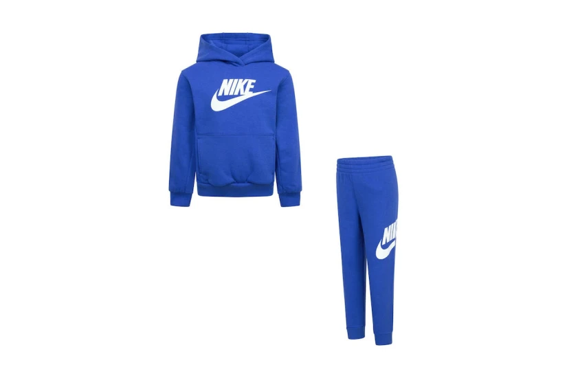 Nike Club Fleece Παιδικό Σετ Hoodie - Παντελόνι Φόρμας Μπλε