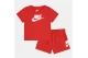 Nike Club Βρεφικό - Παιδικό Σετ Κοντομάνικη Μπλούζα - Σορτς