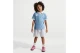 Nike Sportswear Goal Mode French Terry Παιδικό Σετ Κοντομάνικη Μπλούζα - Σορτς Σιέλ, Γκρι Ανοιχτό, Λευκό