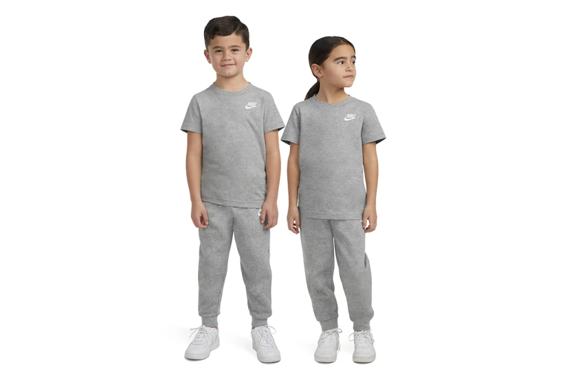 Nike Iconic Swoosh Παιδική Κοντομάνικη Μπλούζα Γκρι