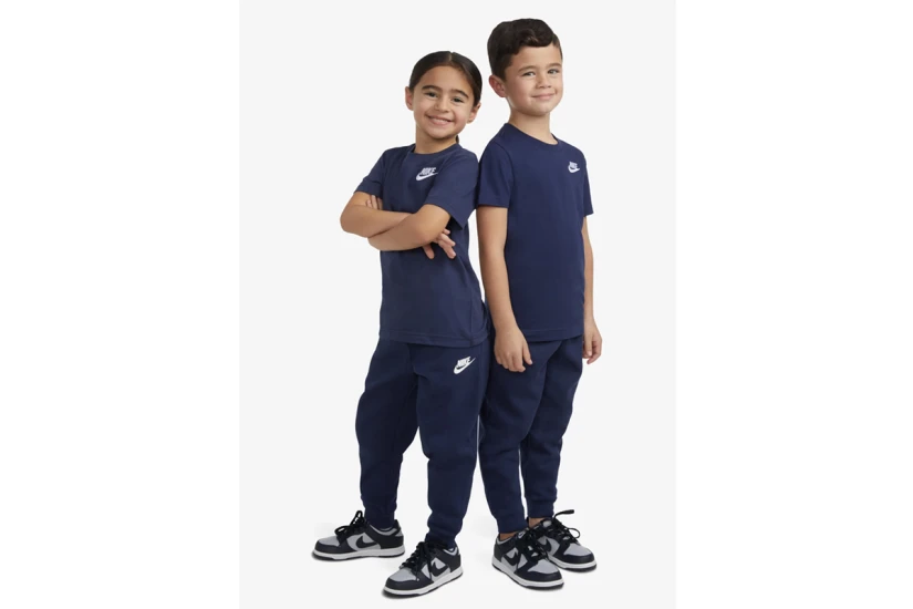 Nike Iconic Swoosh Παιδική Κοντομάνικη Μπλούζα Μπλε Σκούρο