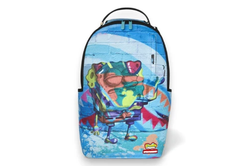 Sprayground Spongebob Statue Painted Dlxsv Backpack (910B5928NSZ)