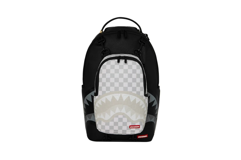 Sprayground Piggyback Bag Dlxsv Unisex Backpack Μαύρη, Λευκή, Γκρι