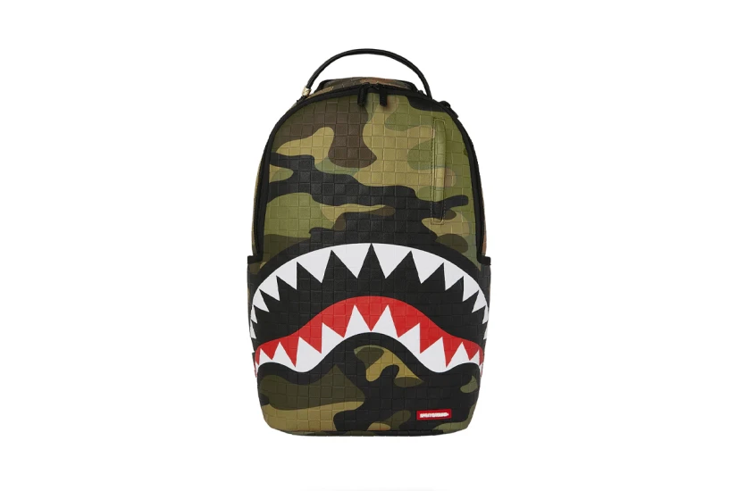 Sprayground Woodland Camo Check Dlxsv Backpack