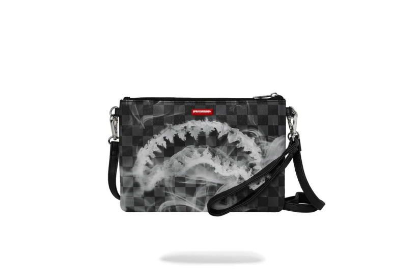 Sprayground Sip N Smoke Τσαντάκι Χιαστί - Ώμου Ανθρακί, Γκρι, Μαύρο