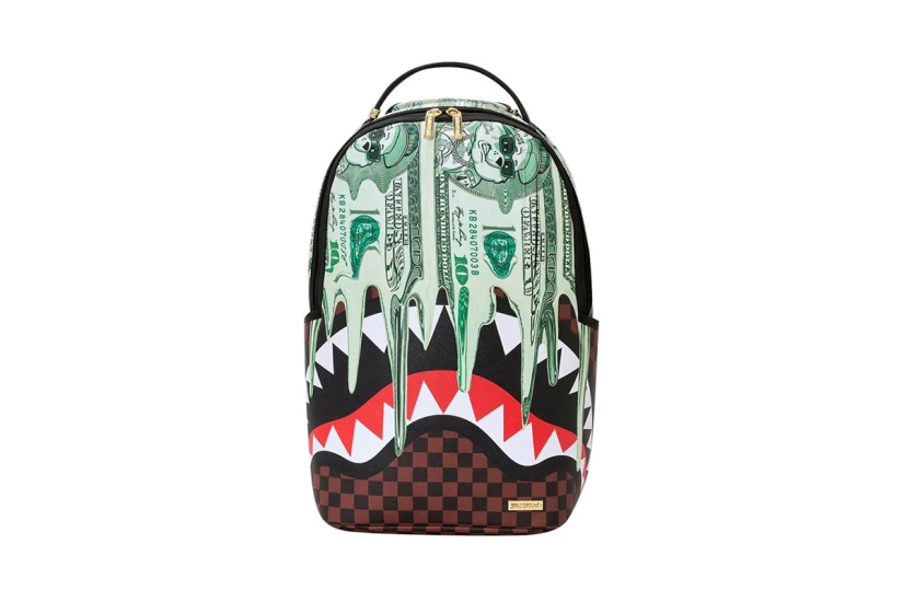 Sprayground Money Dripping Dollars Dlxsv Backpack Πράσινο, Καφέ, Διάφορα Xρώματα