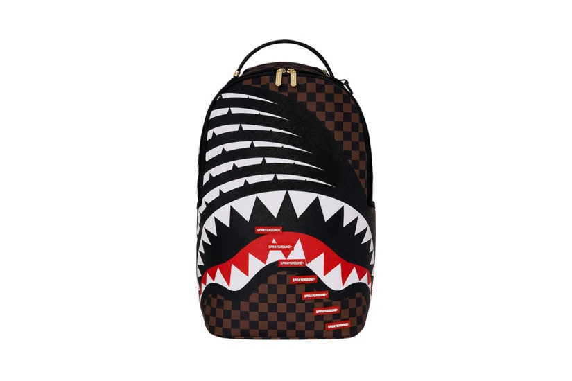 Sprayground 404 Shark Not Found Backpack Μαύρο, Καφέ, Λευκό, Κόκκινο