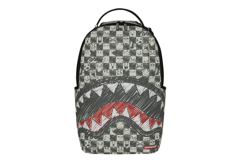 Sprayground Sharks In Paris Outlaws Dlxsv Backpack Χακί, Κόκκινο, Λευκό