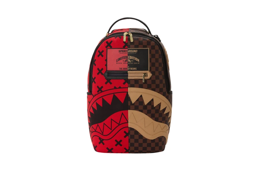 Sprayground Divide And Conquer Dlxsv Backpack Κόκκινο, Καφέ, Κάμελ, Μαύρο