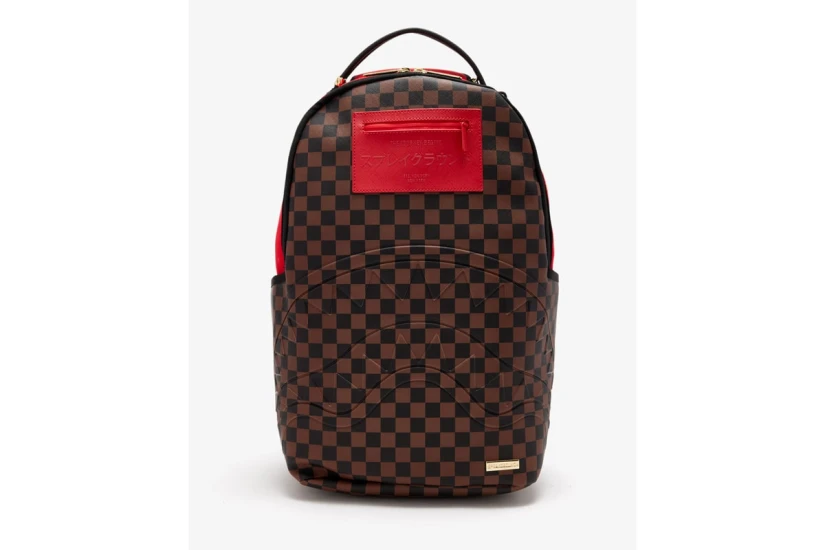 Sprayground Red Redemption Dlxsv Backpack Μαύρο, Καφέ, Κόκκινο