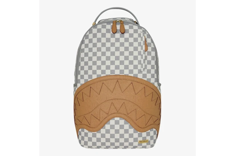 Sprayground Embossed Check Cream Dlxsv Backpack Γκρι, Λευκό, Μπεζ
