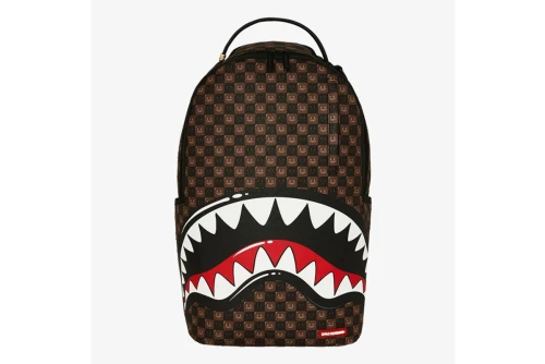 Sprayground Sharks In Paris Wtf Bubble Brown Check Dlxsv Backpack (910B8634NSZ)
