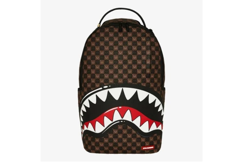 Sprayground Sharks In Paris Wtf Bubble Brown Check Dlxsv Backpack (910B8634NSZ)
