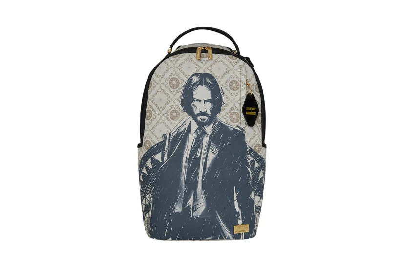 Sprayground John Wick Sketchy Dlxsv Backpack Εκρού, Μαύρο