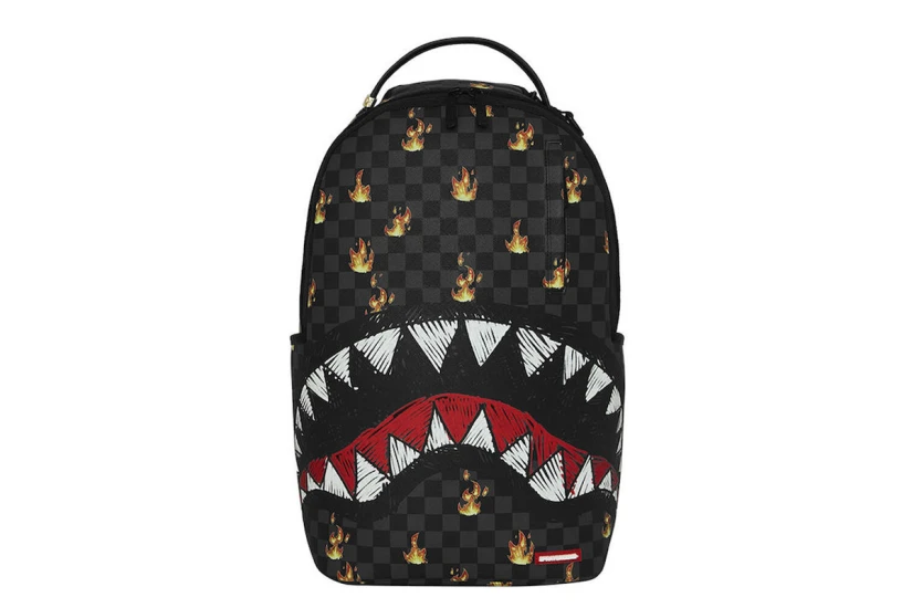Sprayground Super Hot Fire Sharks In Paris Dlxsv Unisex Backpack Ανθρακί, Διάφορα Χρώματα