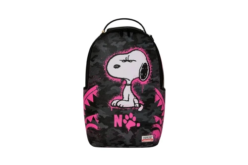 Sprayground Peanuts Snoopy Pink Stencil Dlxsv Backpack (910B8781NSZ)