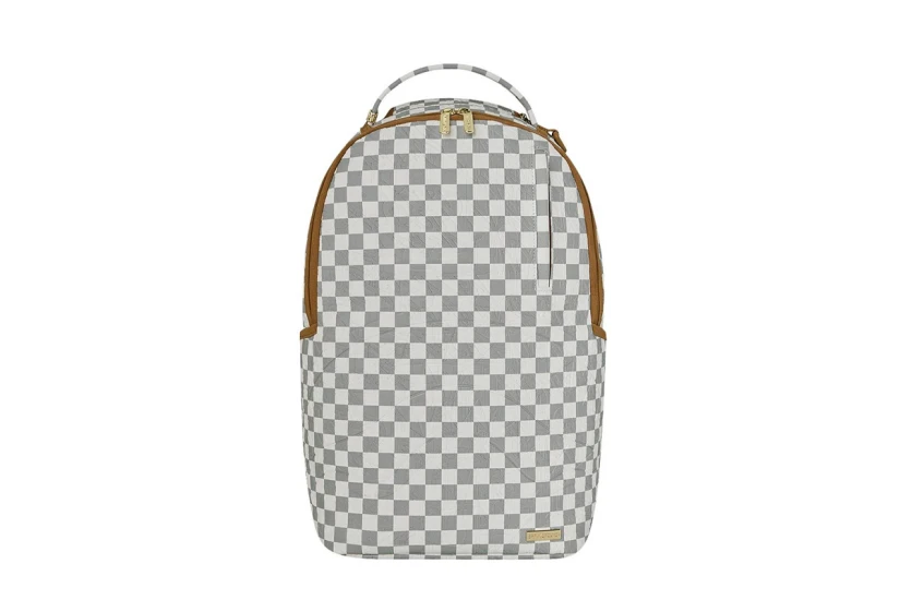 Sprayground Graff Embossed Cream Check Dlxsv Backpack Λευκό, Γκρι, Ταμπά