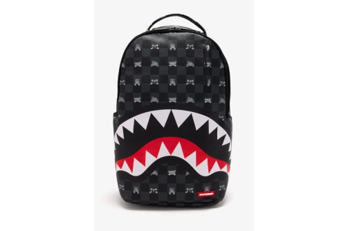 Sprayground Gray Peeking Character Check Dlxsv Backpack (910B8872NSZ)