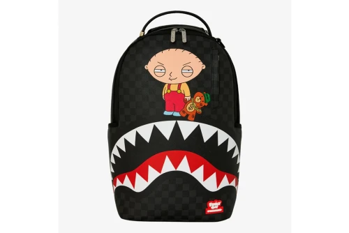 Sprayground Family Guy Stewie Holding Bear Keychain Backpack (910B9185NSZ)