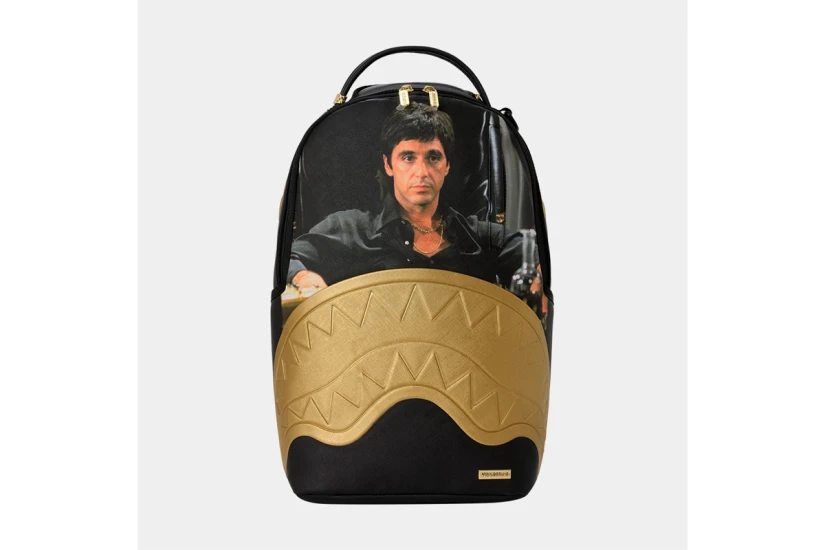 Sprayground Scarface My Place Dlxsv Backpack Μαύρο, Χρυσό, Διάφορα Xρώματα