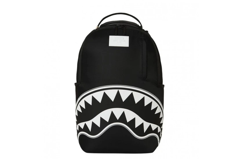 Sprayground Shark Central DLXS Backpack Μαύρα, Λευκά, Γκρι