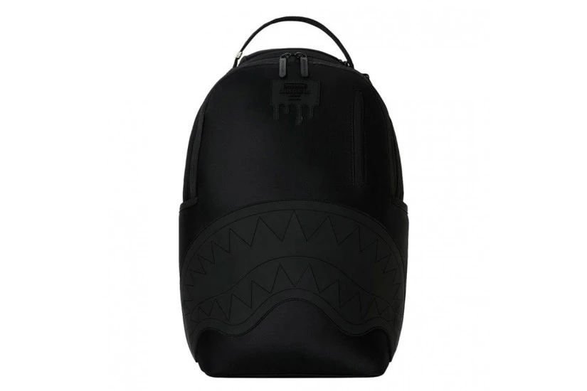 Sprayground Shark Central Blacked Out Embossed Nylon Backpack Μαύρο