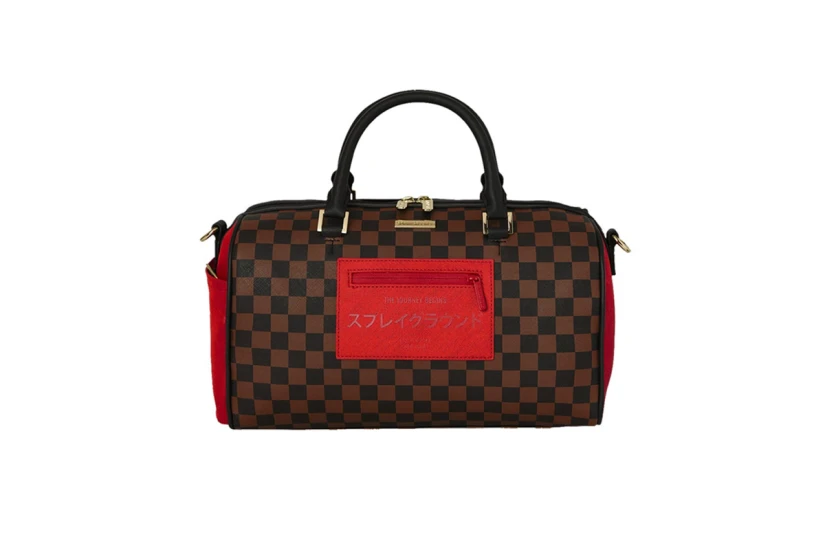 Sprayground Red Redemption Mini Τσάντα Ώμου - Χειρός Καφέ, Μαύρο, Κόκκινο