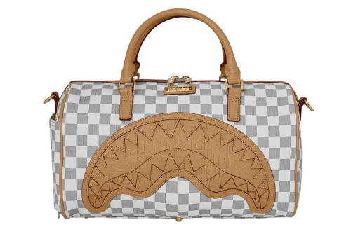 Sprayground Embossed Check Cream Mini Τσάντα Ώμου - Χειρός (910D9398NSZ)
