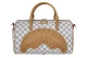 Sprayground Embossed Check Cream Mini Τσάντα Ώμου - Χειρός Γκρι, Λευκή, Μπεζ