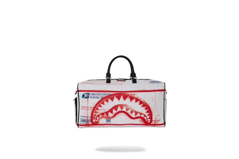 Sprayground Usps Shipping Box Duffle Τσάντα Ώμου - Χειρός Λευκό, Κόκκινο, Μπλε, Μαύρο