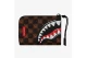 Sprayground Sharks In Paris WTF Bubble Check Πορτοφόλι Καφέ, Μαύρο, Λευκό, Κόκκινο