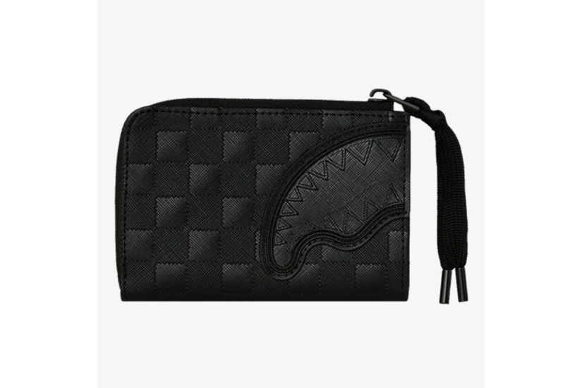 Sprayground Raised Check Πορτοφόλι Μαύρο